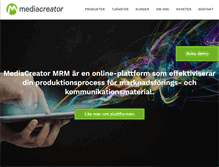 Tablet Screenshot of mediacreator.se